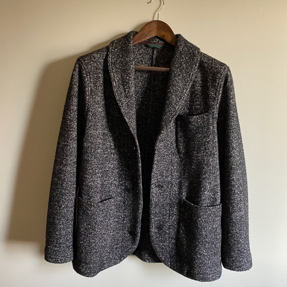 Charcoal cozy knit shacket from Bonobos. Size M. Good as new!